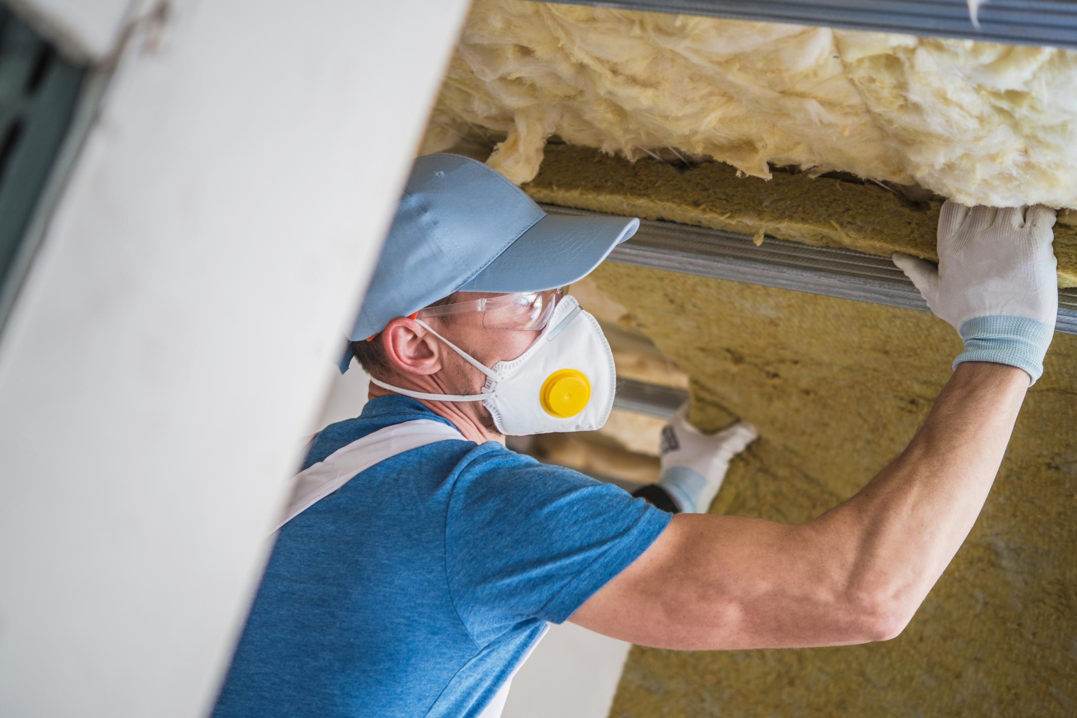 This is a picture of a attic insulation services.